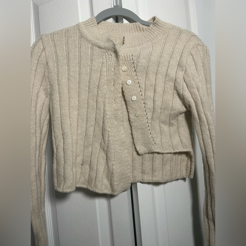 Croquet knit sweater